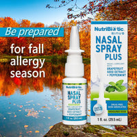Thumbnail for NutriBiotic Nasal Spray Plus 1 Fl Oz | Nasal Lubricant Plus GSE, Xylitol & Botanical Extracts | Moisturize & Help Flush Irritants from Nasal Passages | Measured Dose Pump | Drug-Free & Non-Medicated