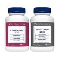 Thumbnail for Ultimate Man and Woman Gold Multivitamin Bundle (180 Tablets) by The Vitamin Shoppe