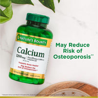 Thumbnail for Nature's Bounty Calcium 1200 mg with 1,000IU Vitamin D3, Bone Health & Immune Support, 220 Softgels