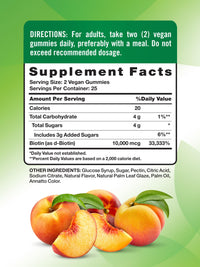 Thumbnail for Nature's Truth Biotin Gummies | 10000mcg | 50 Count | Vegan, Non-GMO & Gluten Free Supplement | Peach Flavor