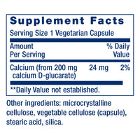Thumbnail for Life Extension Calcium D-Glucarate, 200 mg - Supports Detoxification, Helps Flush Out Unwanted Compounds – Gluten-Free, Non-GMO, Vegetarian – 60 Capsules