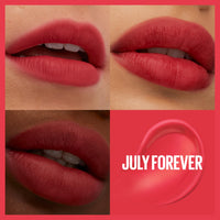 Thumbnail for MAYBELLINE Super Stay Teddy Lip Tint, Long Lasting Matte Lipstick For Up To 12HR Wear, July Forever, 1 Count