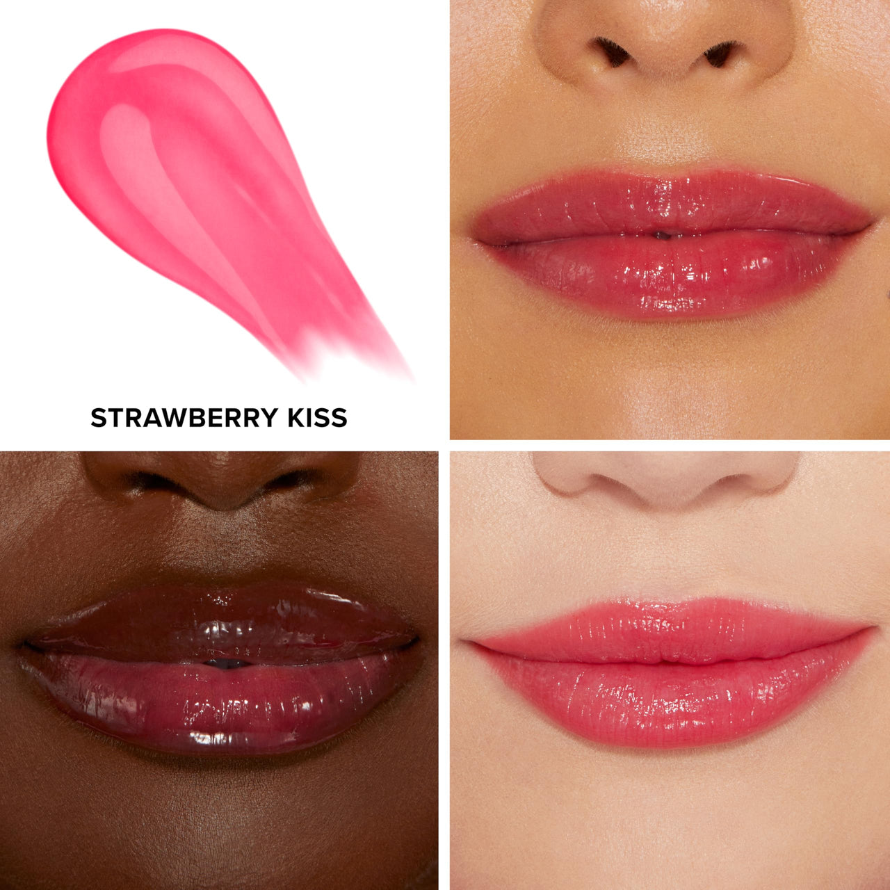 Too Faced Lip Injection Extreme Lip Plumper Gloss | Hydrating, Glossy, & Helps Volume Appear Fuller Over Time, 0.14 Fl Oz, Strawberry Kiss