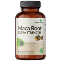 Thumbnail for Futurebiotics Maca Root Extra Strength Supports Energy, Stamina & Reproductive Health, Non-GMO, 250 Vegetarian Capsules
