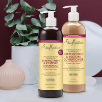 Thumbnail for SheaMoisture Strengthen & Restore Shampoo and Conditioner Bundle Jamaican Black Castor Oil 2 Pack to Cleanse & Nourish Dry, Damaged Hair, 24 oz