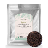 Thumbnail for Starwest Botanicals Organic Roasted Dandelion Root - Loose Leaf Herbal Tea, Cut & Sifted, Certified Kosher, Non-GMO, Caffeine-Free - Bulk 1 lb Bag