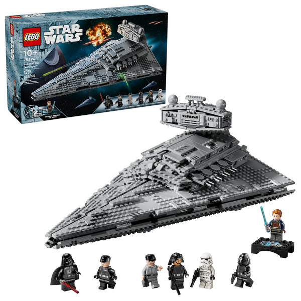 LEGO Star Wars Imperial Star Destroyer Building Toy - Build & Display Set for Boys & Girls, Ages 10+ - Gift for Birthdays - Star Wars Darth Vader & 6 Minifigure Toys - 75394