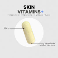 Thumbnail for Codeage Skin Vitamins+ Supplement – Ceramosides, Dermaval, Hyaluronic Acid, Coffeeberry, Vitamin C – Skin Elasticity, Wrinkle & Moisture Support – Liposomal Delivery – Non-GMO, 30 Capsules