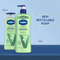 Thumbnail for Vaseline Intensive Care Body Lotion for Dry Skin Soothing Hydration Lotion Made with Ultra-Hydrating Lipids + 1% Aloe Vera Extract to Refresh Dehydrated Skin 20.3 oz, Pack of 3