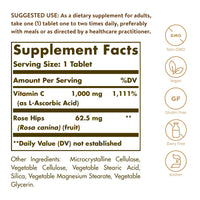 Thumbnail for Solgar Vitamin C 1000 mg with Rose HIPS, 250 Tablets - Antioxidant & Immune Support - Overall Health - Supports Healthy Skin & Joints - Non-GMO, Vegan and Kosher - 250 Servings