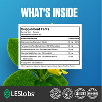 Thumbnail for LES Labs Cortisol Health – Stress Relief, Balanced Cortisol Response, Relaxation & Deep Sleep – Phosphatidylserine, Magnesium, Magnolia Bark, Rhodiola Rosea & Ashwagandha – Non-GMO – 60 Capsules