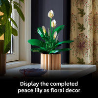 Thumbnail for LEGO Botanicals Peace Lily Flower Building Set for Adults - Gifts for Birthdays - DIY Bedroom, Book Shelf & Office Decor for Women & Men, Ages 18+ - Artificial Flowers Crafting Kit - 11504