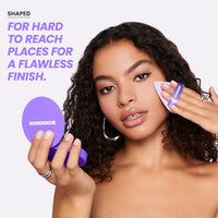 Thumbnail for Wonderskin FYP Powder Puff - Triangle, Soft Velour Makeup Puff for Loose or Pressed Setting Powder