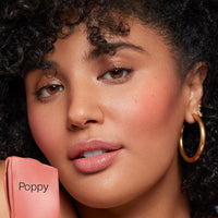 Thumbnail for Saie Dew Liquid Blush for Cheeks - Hydrating Cream Blush Stick with a Blendable + Buildable Formula - Skincare Infused Dewy Cheek Tint for a Natural Flush - Glowy Makeup Essential - Poppy (.40 oz)