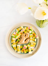 Thumbnail for Prince of Peace Ginger Chews with Lychee, 1 lb. â€“ Candied Ginger â€“ Lychee Flavored Candy â€“ Lychee Ginger Chews