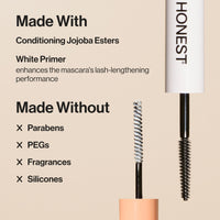 Thumbnail for Honest Beauty 2-in-1 Extreme Length Clean Mascara, Lash Primer, Lengthening, Volumizing, Cruelty-Free, Safe for Sensitive Eyes, Black, .27 fl oz