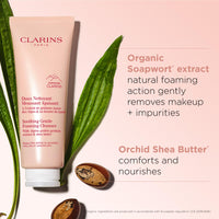 Thumbnail for Clarins NEW Soothing Gentle Foaming Face Cleanser | Cleanses, Soothes, and Comforts | Contains Nourishing Shea Butter | Soap-Free| SLS-Free| Very Dry or Sensitive Skin Types | 4.2 Ounces