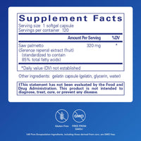 Thumbnail for Pure Encapsulations Saw Palmetto 320 - Fatty Acids & Other Essential Nutrients to Support Metabolism & Urinary Function* - with Saw Palmetto Extract - 120 Softgel Capsules