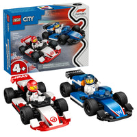 Thumbnail for LEGO City F1 Williams Racing & Haas F1 Race Car Toys - Car Building Toy Set for Kids, Boys and Girls, Ages 4+ - Preschool Toy for Fans - Gift Idea for Birthdays - 60464