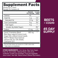 Thumbnail for Qunol Beets Chews for Blood Pressure Support, 3 in 1 Beets + CoQ10 + Grape Seed Extract, Supports Healthy Blood Circulation & Heart Healthy Energy, 90 Chews