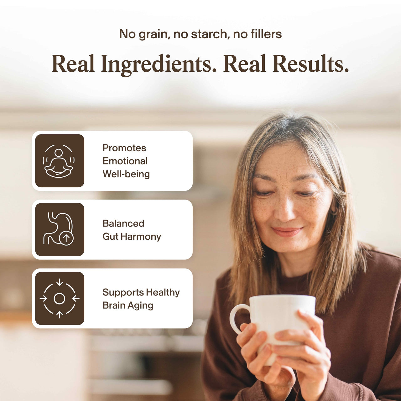 Real Mushrooms Lions Mane Mushroom Cognition (120 Capsules) Lions Mane Mushroom Powder Extract Capsules | Brain Supplement, Brain Vitamins, Focus Supplement