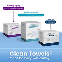 Thumbnail for Clean Skin Club Clean² Pads 2.0 [New & Improved Edges] Guaranteed Not to Shed & Tear, Unique Triple Layers, Textured Side & Ultra Soft Side, Organic Disposable Cotton, Pair with Makeup Remover 2 Pack