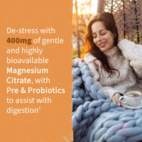 Thumbnail for Garden of Life Magnesium Citrate Supplement Gummies with Prebiotics & Probiotics for Stress, Sleep & Recovery - Vegan, Gluten Free, Kosher, Non-GMO, No Added Sugars, Peach Flavor, 60 Count