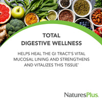 Thumbnail for NaturesPlus GI Natural Total Digestive Wellness - 90 Bi-Layered Tablets - with L-Glutamine, Probiotics, Prebiotics & Enzymes - Gluten Free - 30 Servings