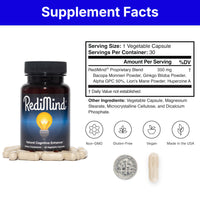Thumbnail for RediMind - Natural Cognitive Enhancement Supplement Capsule - Non-GMO, Vegan, Gluten-Free