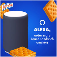 Thumbnail for Lance Sandwich Crackers, ToastChee Peanut Butter, 20 Individually Wrapped Packs, 6 Sandwiches Each