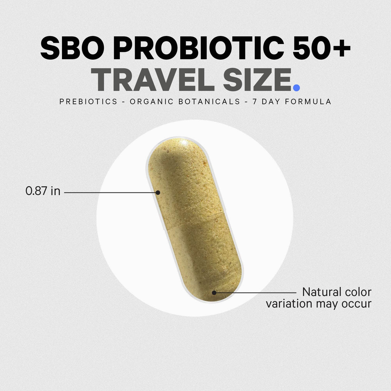 Codeage SBO Probiotics 50 Billion CFUs, Multi Strain Soil-Based Organisms, Travel Sized Shelf-Stable Probiotic Supplement, Organic Fermented Botanical Blend & Prebiotic, 7-Day Formula, 14 Capsules
