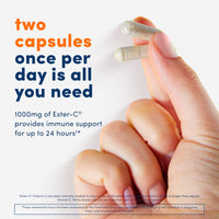 Thumbnail for American Health Ester-C with Citrus Bioflavonoids Capsules - Gentle On Stomach, Non-Acidic Vitamin C - 500 mg, 60 Servings, 120 Count