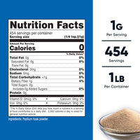 Thumbnail for Nutricost Psyllium Husk Ground Powder (1lbs) - Gluten Free and Non-GMO