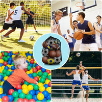 Thumbnail for BROTOU Extra Large Sports Ball Bag Mesh, Basketball Bags Team Balls, Adjustable Shoulder Strap, Team Work Ball Bags for Holding Soccer, Football, Volleyball, Swimming Gear (30” x 40”) (1PCS)