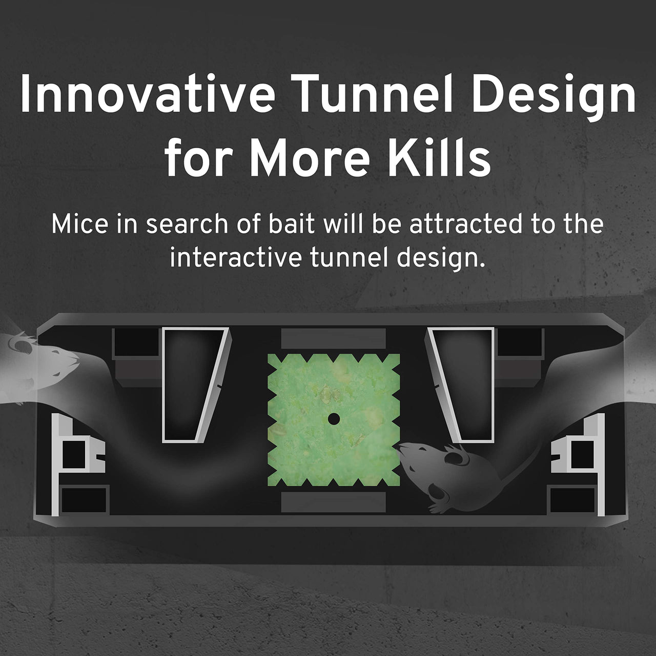 Victor Fast-Kill Brand Refillable Mouse Poison Bait Station - 10 Baits - M922 - 10 Mouse Baits with 1 Refillable Station - Attract and Kill Mice