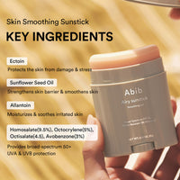 Thumbnail for Abib Airy Sunstick Protection Bar Broad Spectrum SPF50+ 0.81 oz / 23 g (Semi-matte) | Korean Suncreen Stick Suncare Sunblock, No Whitecast, Protector Solar Barra, Water resistant