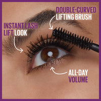 Thumbnail for Maybelline The Falsies Lash Lift Washable Mascara Volumizing, Lengthening, Lifting, Curling, Multiplying, Eye Makeup, Ultra Black, 1 Count