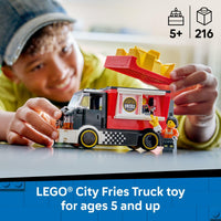 Thumbnail for LEGO City Fries Food Truck Building Toy for Kids - Pretend Play Truck Toy for Boys & Girls, Ages 5+ - Mobile Restaurant Playset W/2 Minifigures & Detachable Kiosk - Gift Idea for Birthdays - 60488