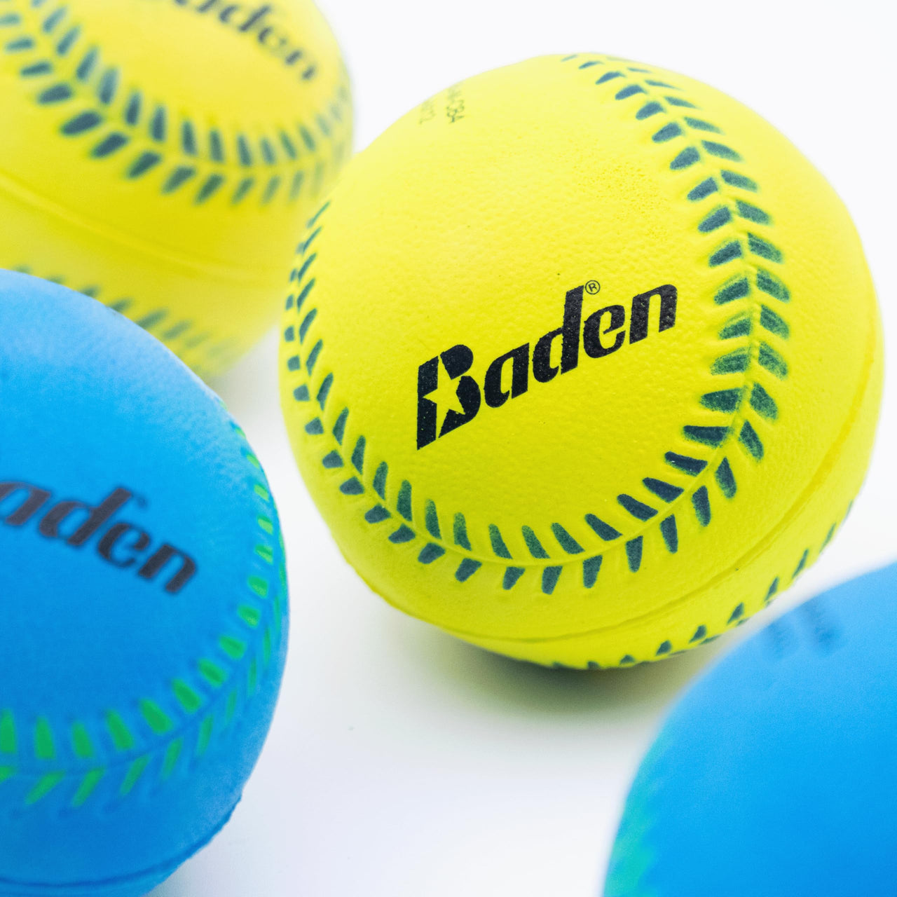 Baden | Brite Strike | Soft Sponge Rubber Baseball 2-Pack | Perfect for Beginner Youth Players Practice, Training & Fun Outdoors