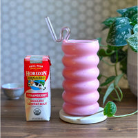 Thumbnail for Horizon Organic Shelf Stable 1% Lowfat Strawberry Milk Boxes, 8 fl oz, 12 Count - 8g Protein per Serving, USDA Organic UHT from Pasture-Raised Cows, Ready to Drink for Lunchbox, Travel, or On-the-Go, No Refrigeration Needed