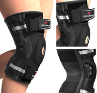 Thumbnail for NEENCA Professional Knee Brace for Knee Pain, Hinged Knee Support with Patented X-Strap Fixing System, Strong Stability for Pain Relief, Arthritis, Meniscus Tear, ACL, PCL, MCL, Runner, Sport, Workout