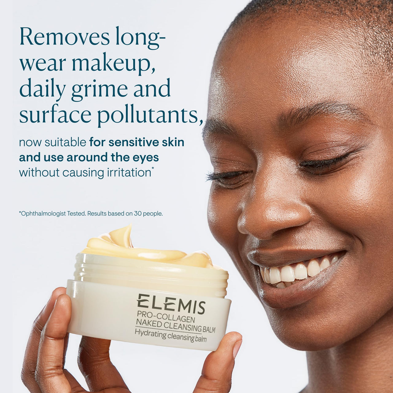 ELEMIS Pro-Collagen Cleansing Balm Waterproof Makeup Remover 100g, Dissolves Makeup, Melts From Balm to Milky Lather, Hydrating Facial Cleanser