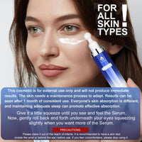 Thumbnail for Eye Serum with 8% Caffeine 8% Retinol Hyaluronic Acid Niacinamide peptides for Puffy Bags Fine Lines Dark Circles Wrinkles, Under Eye Cream with 360° Roller Massage Ball, 0.5 fl. oz