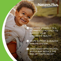 Thumbnail for NaturesPlus Animal Parade Sugar-Free Children's Vitamin C, Natural Orange Juice Flavor - 90 Chewable Animal Shaped Tablets - Immune Support - Gluten Free - 45 Servings