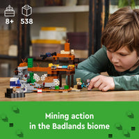 Thumbnail for LEGO Minecraft The Badlands Mineshaft - Building Toys for Boys & Girls, Ages 8+ - Video Game Toy for Kids - W/Minecraft Minifigures - Gift for Birthdays - 21263