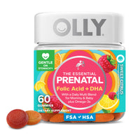 Thumbnail for OLLY Prenatal Multivitamin Gummy, Supports Healthy Growth and Brain Development, Folic Acid, Vitamin D, Omega 3 DHA, Chewable Supplement, Citrus Berry Flavor, 30 Day Supply - 60 Count