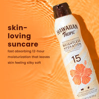 Thumbnail for Hawaiian Tropic Weightless Hydration Clear Spray Sunscreen SPF 15 Twin Pack 6oz Each + Face Sunscreen Lotion SPF 30 Travel Size 1.7oz