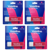 Thumbnail for Vaseline Lip Therapy Care Rosy, Fast-Acting Nourishment, Ideal for Chapped, Dry, Cracked, or Damaged Lips, Lip Balm, 4-Pack, 0.16 Oz Each
