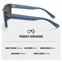 Thumbnail for Ray-Ban RB4396 WARREN BIO-BASED Rectangle Shaped Non-Polarized Sunglasses for Men & Women – Includes Official RAYBAN Eyewear Kit – Ideal Formal & Casual Wear Sunglasses – Dark Brown Lens