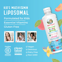 Thumbnail for MaryRuth Organics Kids Multivitamin Liposomal | Vegan, Sugar-Free Vitamins for Kids | Ages 4+ | 2 Month Supply | 15.22 Fl Oz
